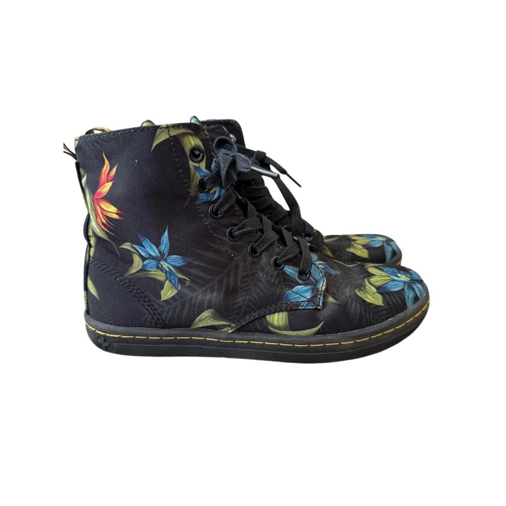 Dr. Martens Black Hackney Tropical Lace-Up Boots 7